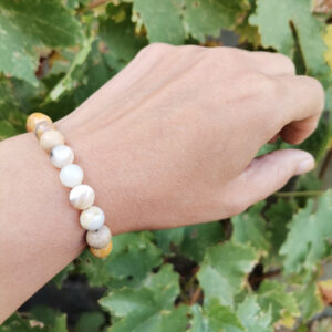 Narukvica od kristala sa biserom od majčinog mleka