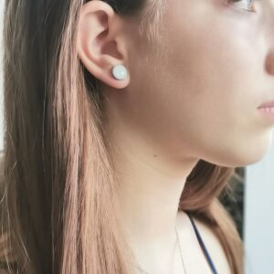 Okrugle minđuše od srebra